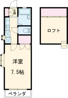第10ミツミハイツ【1階】の間取り