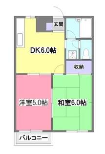 グリーンハイツ【2階】の間取り
