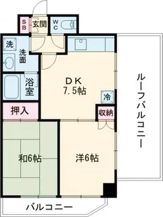 ファミリオン南葛西【6階】の間取り