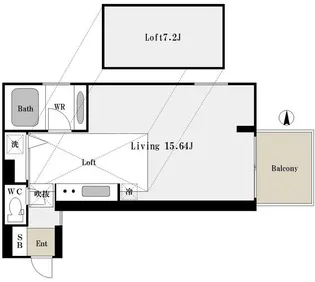 是空NAMBA NISHIの間取り