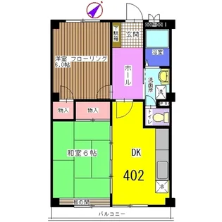 BJコートA棟【4階】の間取り