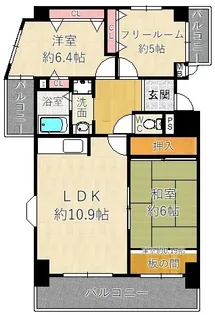 シティコート尼崎【6階】の間取り