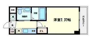 ステージグランデ堺筋本町【4階】の間取り