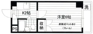 ツインハイツB棟【1階】の間取り