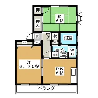 ガーデンタウン高山C棟【1階】の間取り