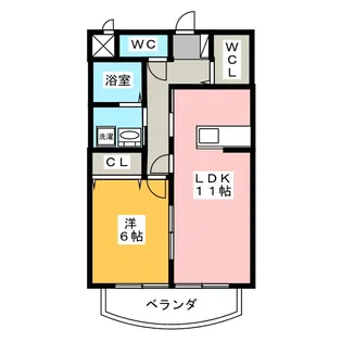 エルーセラ OHNO【2階】の間取り