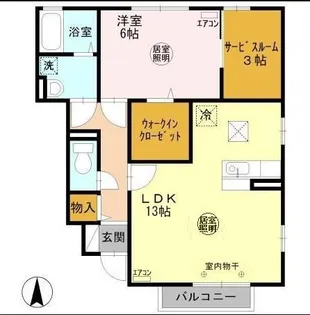 シンフォニー D【1階】の間取り