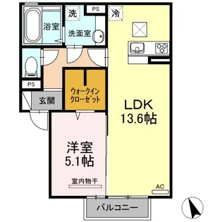 サンシャイン愛【1階】の間取り