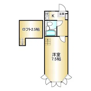 ユエビィ若林【1階】の間取り