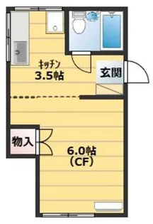 むつみ荘【1階】の間取り