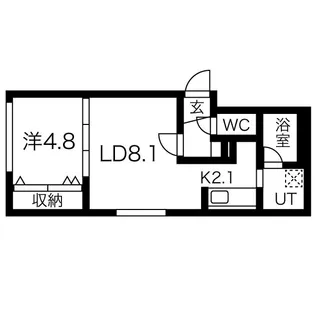 アズールV【4階】の間取り