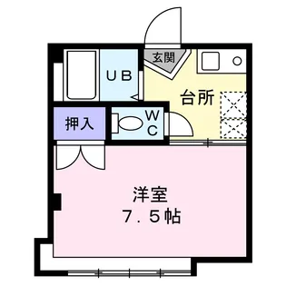 ホワイトファミール子平町【2階】の間取り