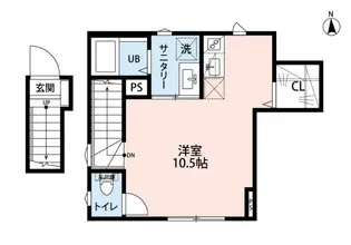 ラミアールコート東府中【2階】の間取り