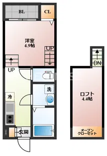 MODERN PALAZZO 東彼杵【2階】の間取り