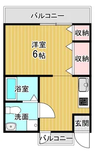 ジョイ・アンジュ【2階】の間取り