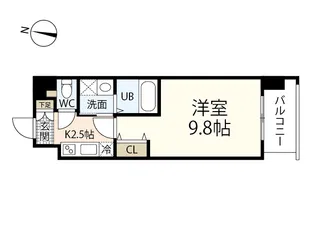 双葉ヒルズ海老園【9階】の間取り