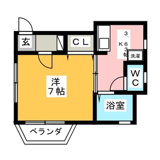 クレストワン【3階】の間取り