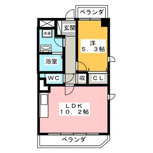 アーバネス桜山【3階】の間取り