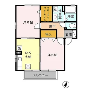 リベーラコート A【1階】の間取り