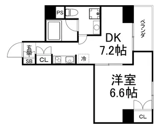 MT玉造【3階】の間取り