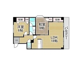 エントピア福泉【5階】の間取り