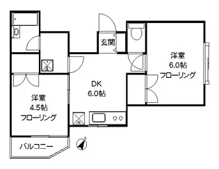 クレール小竹【2階】の間取り