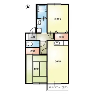 アーバンコートC【2階】の間取り