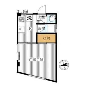 仲町コーポ【2階】の間取り