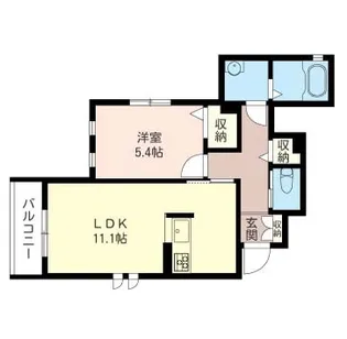 アルカネット【1階】の間取り