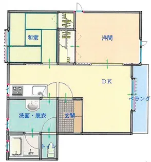 フラットET【1階】の間取り