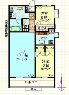 TGH弐番館【2階】の間取り