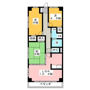 ガーデンテラス加藤一番館【2階】の間取り