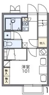 レオパレスウィル77【1階】の間取り