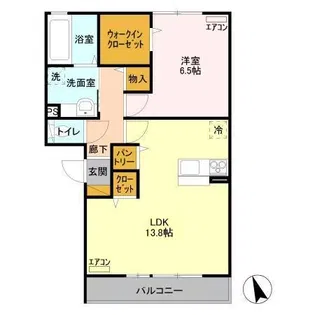 ベル・アジュールII A棟【2階】の間取り