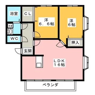 コーポ名成【2階】の間取り