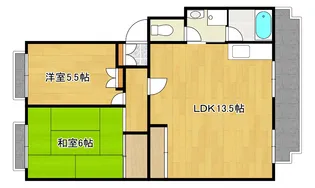 第2仁井田マンション【4階】の間取り