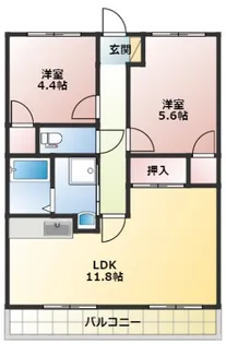 フロントヒルズIII【3階】の間取り