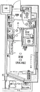 エクセリア横浜【3階】の間取り