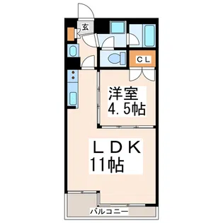 シハラマンションコルティーレ【3階】の間取り