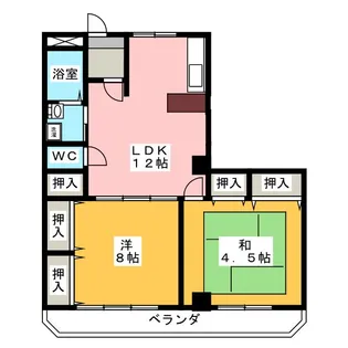 MO-VII【4階】の間取り