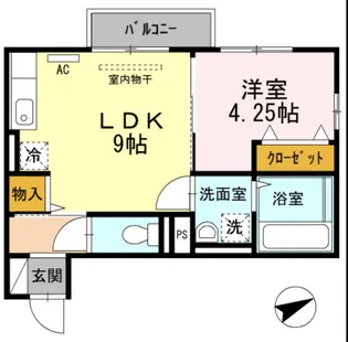 セジュールパルティノス【1階】の間取り