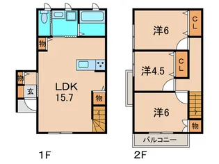 兵庫県伊丹市鴻池5【一戸建】の間取り