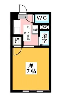 ブライトンササヒラ【1階】の間取り