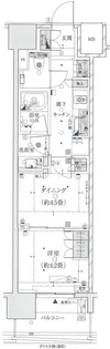ザ・パークハウスアーバンス渋谷【10階】の間取り