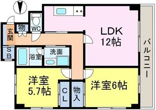 サンタモニカ【2階】の間取り