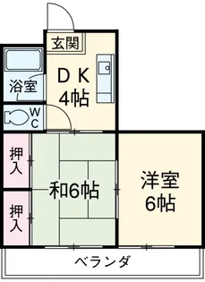 メゾン魚町【4階】の間取り
