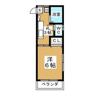 アーバンハイツ山手町【2階】の間取り