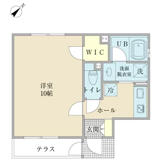 クオリア葛西【1階】の間取り