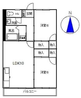 サンセールトモエ【1階】の間取り