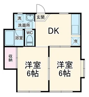 ロイヤルハイツ【1階】の間取り